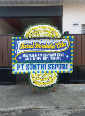 Papan Bunga Duka di Gerbosari
